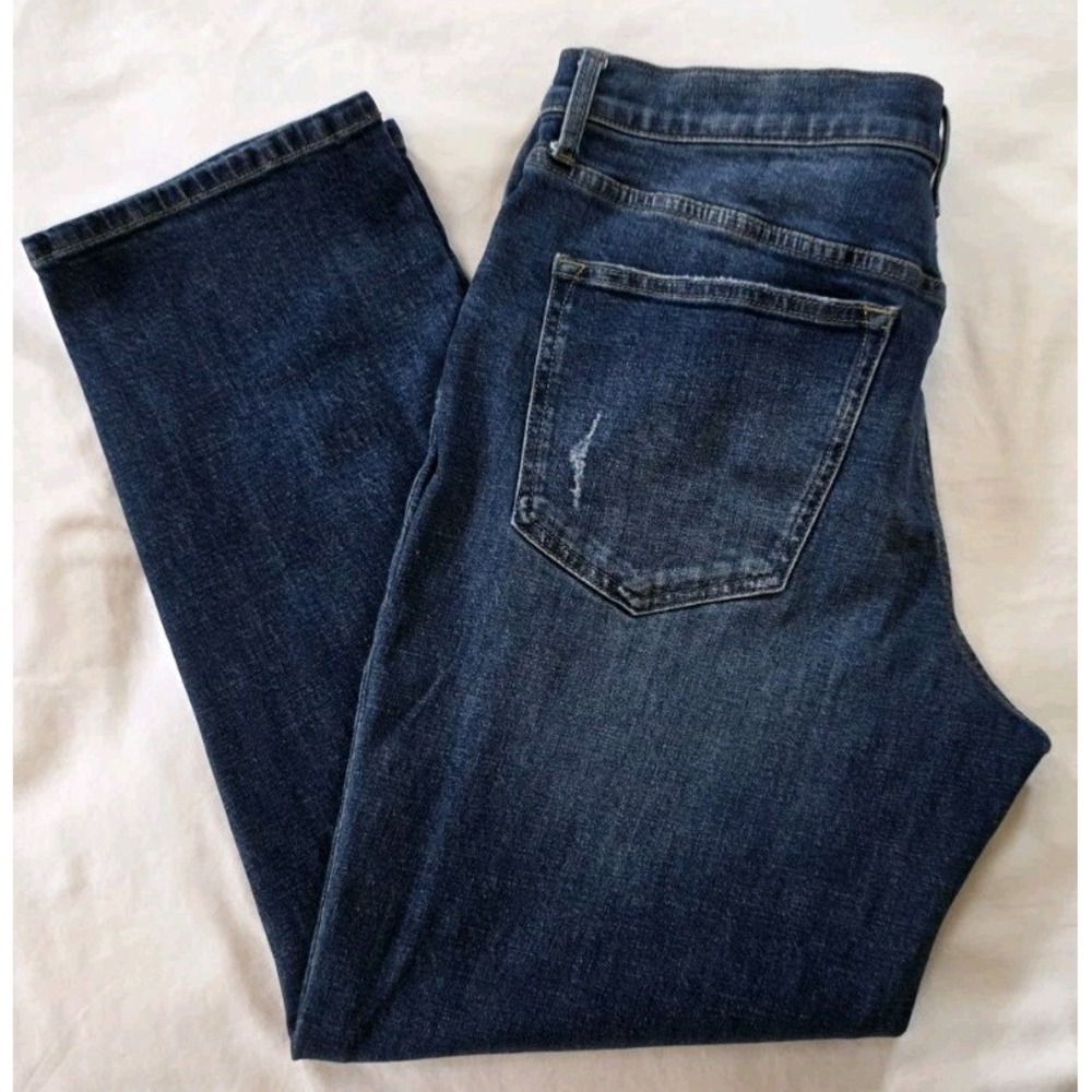 Oliver Logan Button Fly Jeans Size 32x29 Blue Denim Straight Leg Recycled Cotton